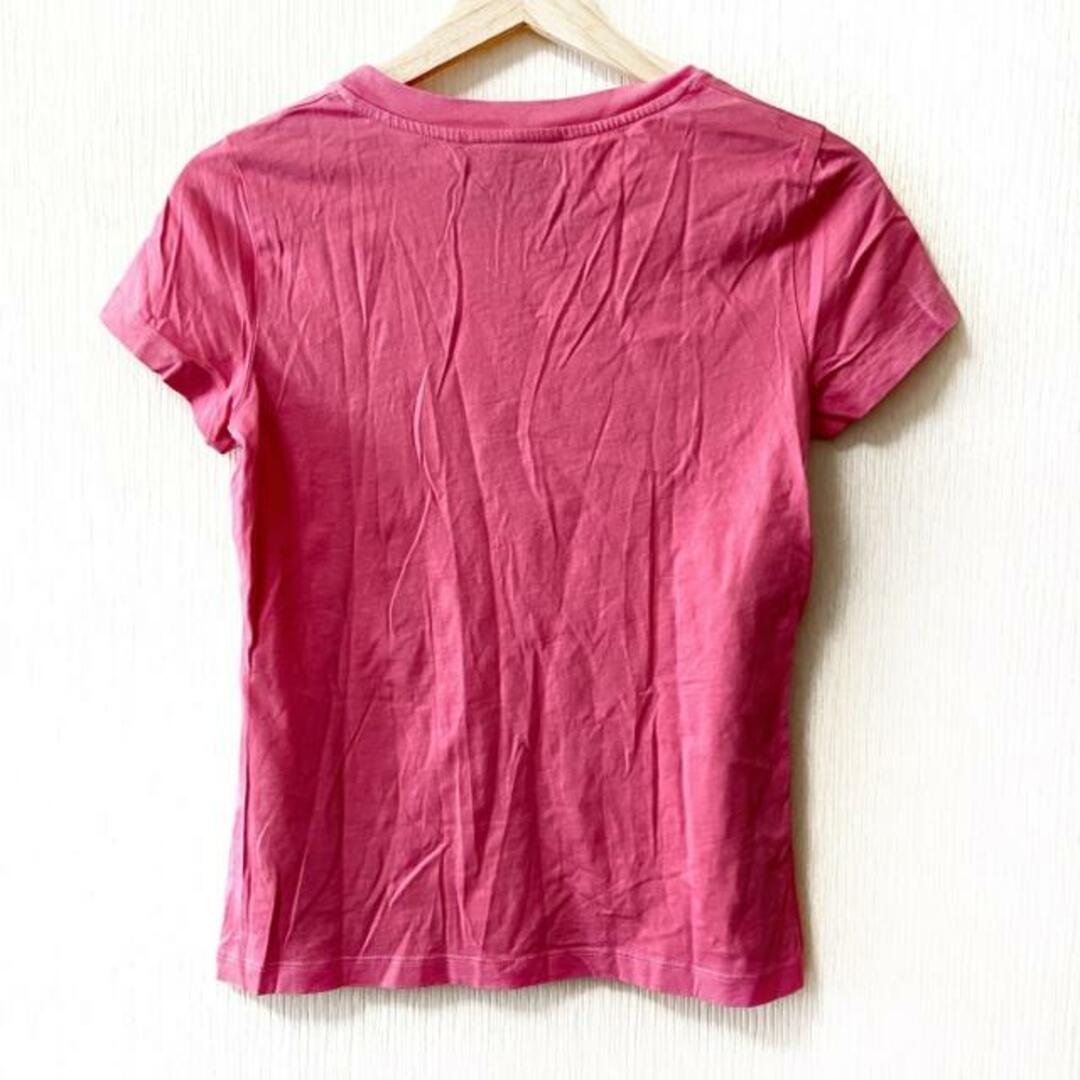 MOSCHINO(モスキーノ)のMOSCHINO(モスキーノ) 半袖Tシャツ サイズI 40 レディース - ピンク×グリーン×マルチ クルーネック 綿 レディースのトップス(Tシャツ(半袖/袖なし))の商品写真