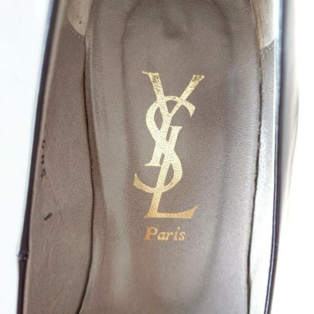 Saint Laurent(サンローラン)のYvesSaintLaurent(イヴサンローラン) パンプス 36 レディース - 黒 レザー レディースの靴/シューズ(ハイヒール/パンプス)の商品写真