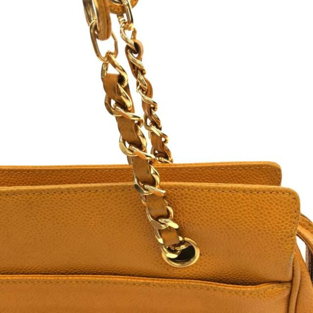 CHANEL(シャネル)のCHANEL(シャネル) ショルダーバッグ トリプルココ オレンジ チェーンショルダー/ゴールド金具 キャビアスキン レディースのバッグ(ショルダーバッグ)の商品写真