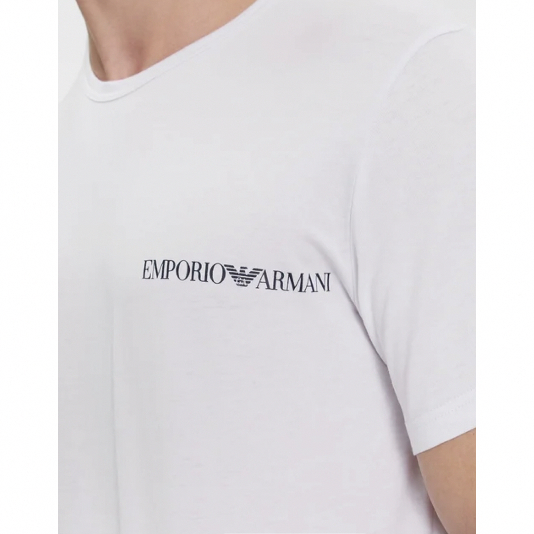 Emporio Armani(エンポリオアルマーニ)の新品未使用！新品！即日発送！エンポリオアルマーニ　コットンストレッチ　TシャツM メンズのトップス(Tシャツ/カットソー(半袖/袖なし))の商品写真