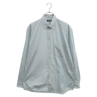 バレンシアガ(Balenciaga)のBALENCIAGA バレンシアガ 18AW バックロゴプリントストライプ長袖シャツ ブルー/ホワイト 165 515915 TYB11(シャツ)