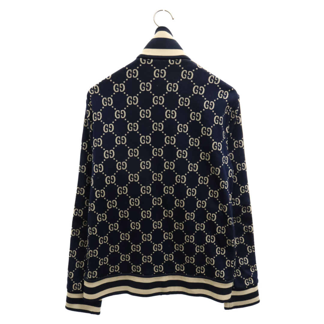 Gucci(グッチ)のGUCCI グッチ 18AW GG Jacquard Cotton Jacket GGジャカードコットンジャケット トラックジャケット ネイビー 496919 X9V05 メンズのジャケット/アウター(フライトジャケット)の商品写真