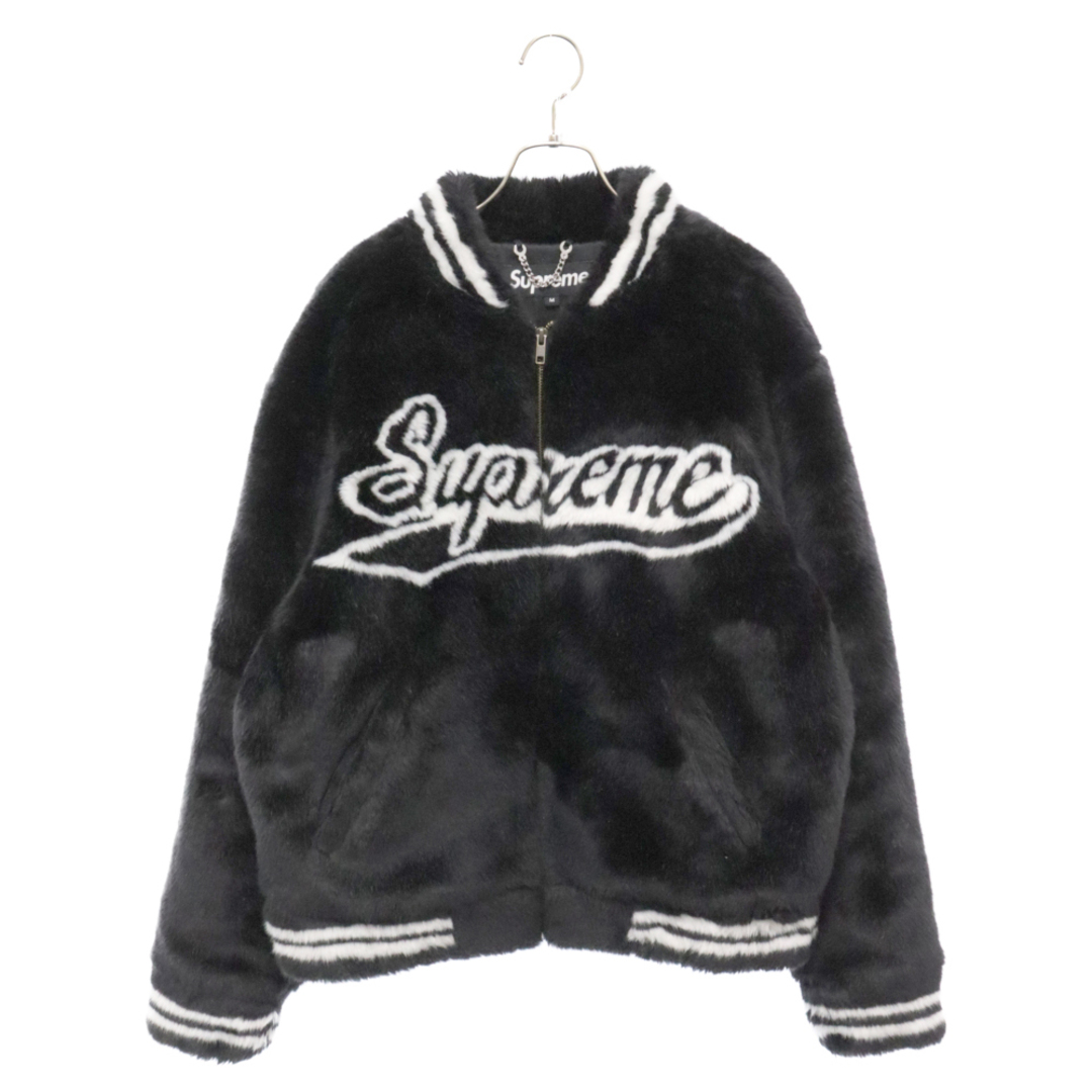 Supreme(シュプリーム)のSUPREME シュプリーム 20SS Faux Fur Varsity Jacket フェイクファーヴァーシティージャケット ブラック メンズのジャケット/アウター(フライトジャケット)の商品写真