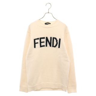 フェンディ(FENDI)のFENDI フェンディ ロゴニット セーター ホワイト FZZ387 A3M3(ニット/セーター)