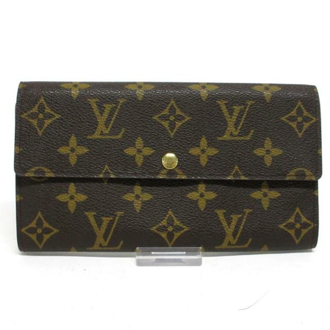 LOUIS VUITTON(ルイヴィトン)のLOUIS VUITTON(ルイヴィトン) 長財布 モノグラム ポシェット・ポルト モネ クレディ M61725 ■外側　⇒　モノグラム・キャンバス■内側　⇒　クロスグレインレザー レディースのファッション小物(財布)の商品写真