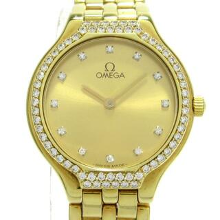 OMEGA - OMEGA(オメガ) 腕時計 デビル レディース ダイヤベゼル、インデックス/金無垢 ゴールド