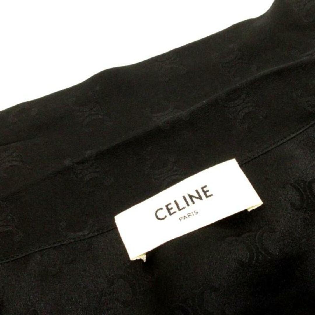 celine(セリーヌ)のCELINE(セリーヌ) 長袖シャツブラウス サイズ34 S レディース ラヴァリエール 2C204872H 黒 シルク/ボウタイ/トリオンフ/エディ期 シルク レディースのトップス(シャツ/ブラウス(長袖/七分))の商品写真