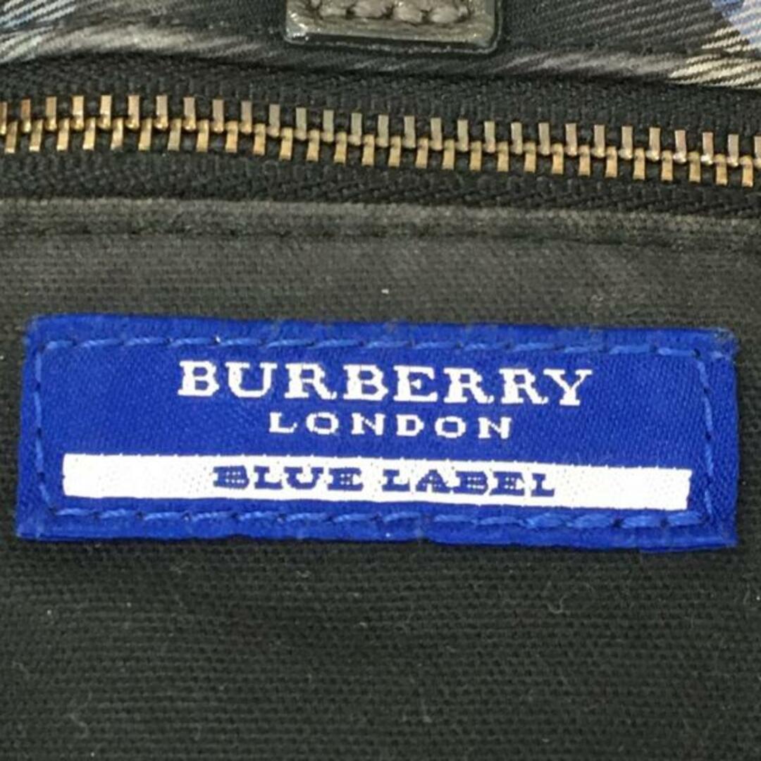 BURBERRY BLUE LABEL(バーバリーブルーレーベル)のBurberry Blue Label(バーバリーブルーレーベル) ハンドバッグ 黒 キャンバス×レザー レディースのバッグ(ハンドバッグ)の商品写真