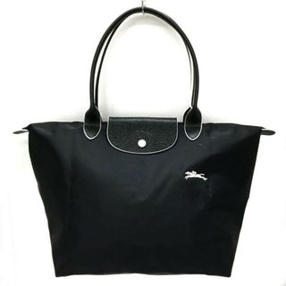 ロンシャン(LONGCHAMP)のLONGCHAMP(ロンシャン) ハンドバッグ美品  ル・プリアージュクラブ 黒 折り畳みバッグ ナイロン×レザー(ハンドバッグ)