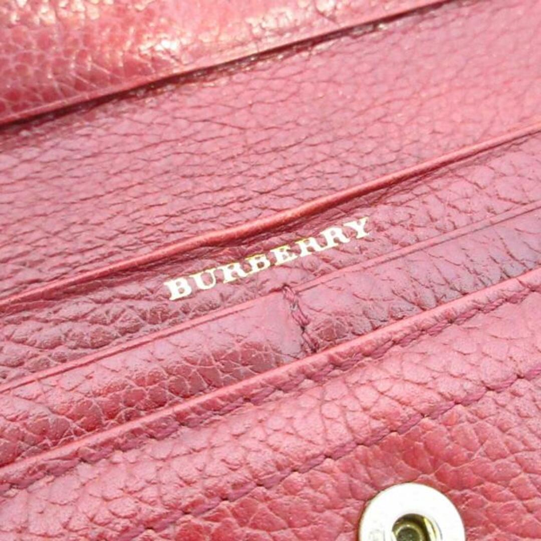 BURBERRY(バーバリー)のBurberry(バーバリー) 2つ折り財布 ボルドー レザー レディースのファッション小物(財布)の商品写真