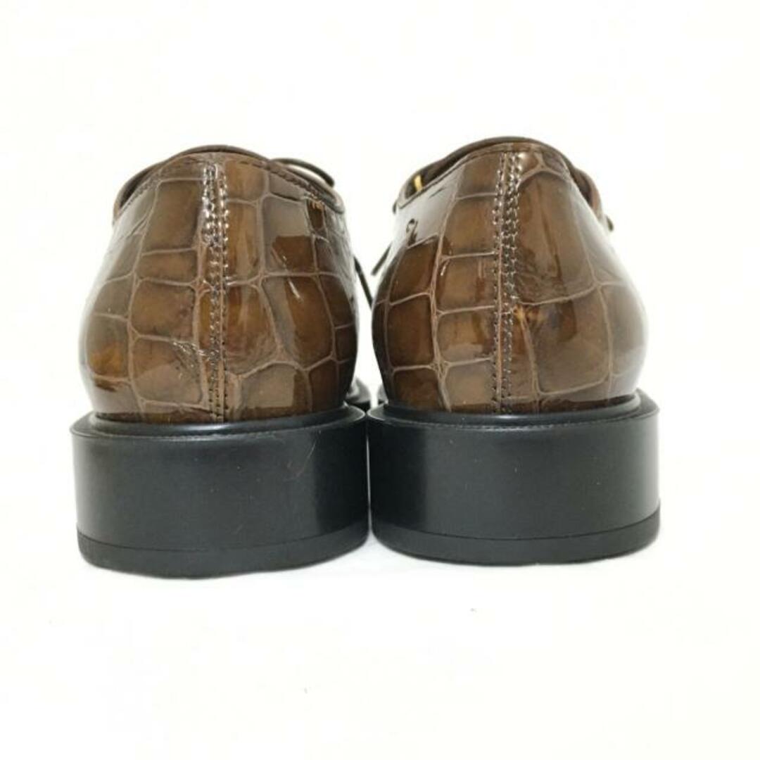 TOD'S(トッズ)のTOD'S(トッズ) シューズ 36 1/2 レディース - ダークブラウン 型押し加工 エナメル（レザー） レディースの靴/シューズ(その他)の商品写真
