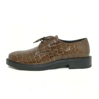 トッズ(TOD'S)のTOD'S(トッズ) シューズ 36 1/2 レディース - ダークブラウン 型押し加工 エナメル（レザー）(その他)