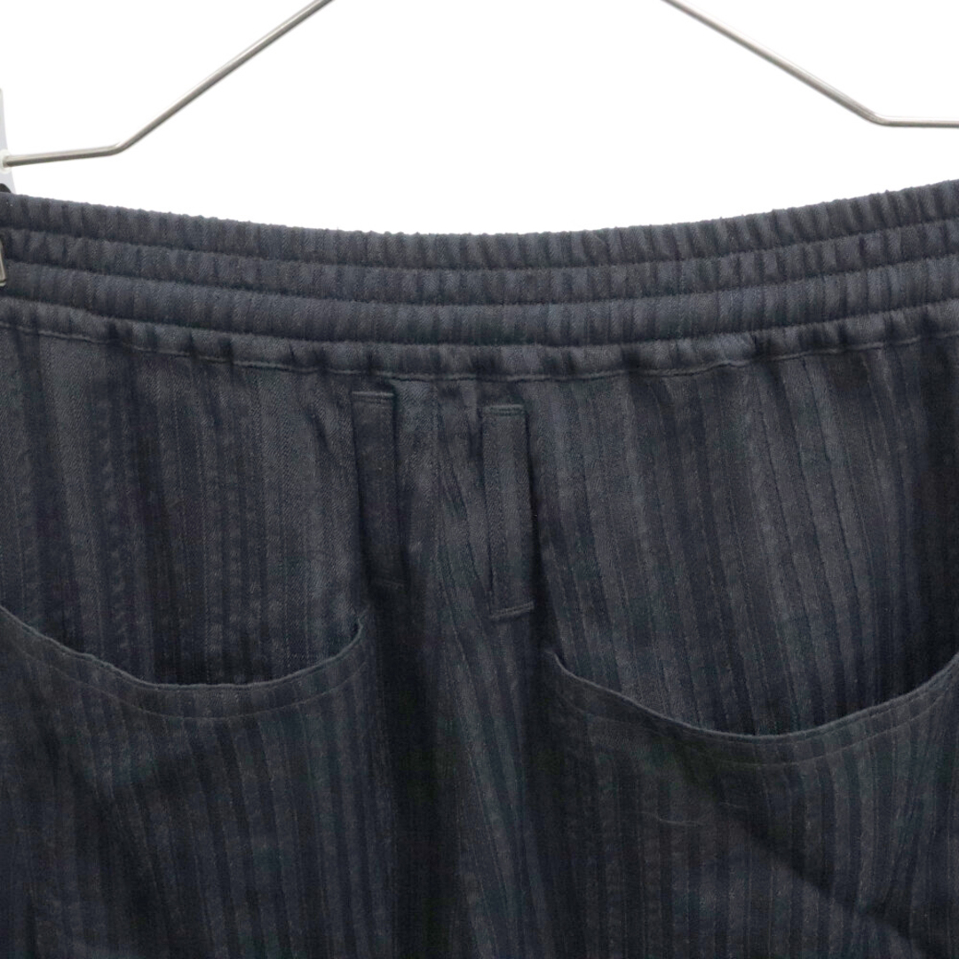 MASU エムエーエスユー 23AW HICKORY EASY PANTS ストライプレーヨンロングパンツ ブラック MFFW-PT1123 メンズのパンツ(その他)の商品写真