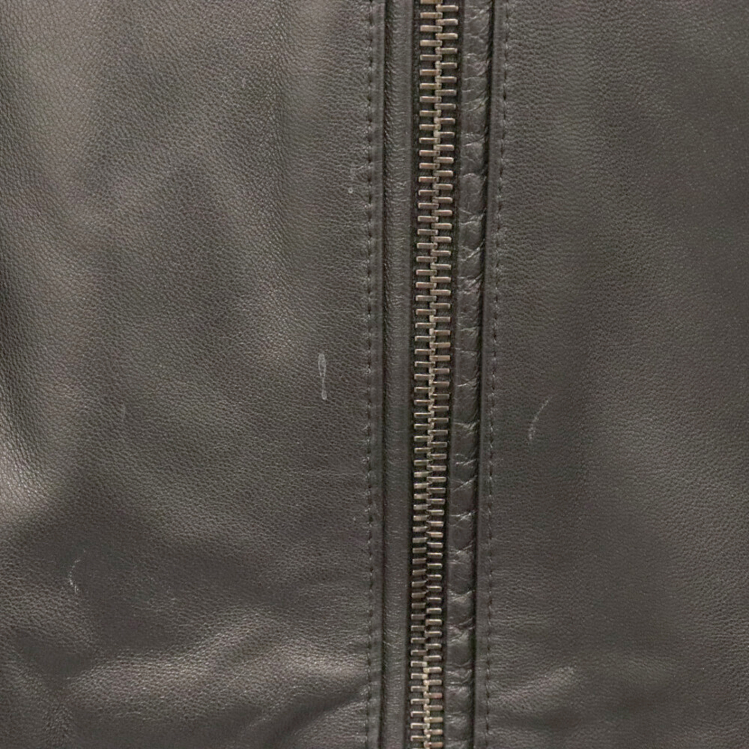 EMMETI エンメティ LAMBSKIN ラムスキン シングルライダースジャケット ブラック GIAPPONE-078 メンズのジャケット/アウター(ライダースジャケット)の商品写真