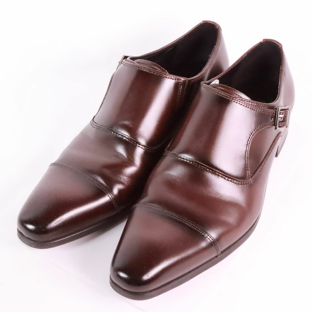 Luciano Vieri ルチアーノヴィエリ　ビジネスシューズ　革靴　茶　25.0 メンズの靴/シューズ(ドレス/ビジネス)の商品写真