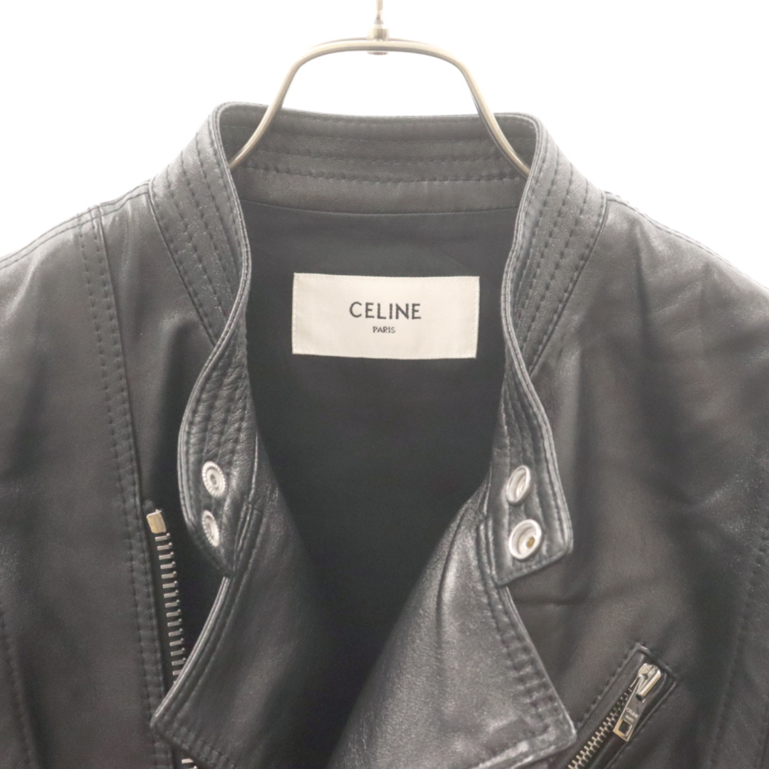 celine(セリーヌ)のCELINE セリーヌ レクタングル ラムレザー バイカーベスト 2E227276D ブラック メンズのトップス(ベスト)の商品写真