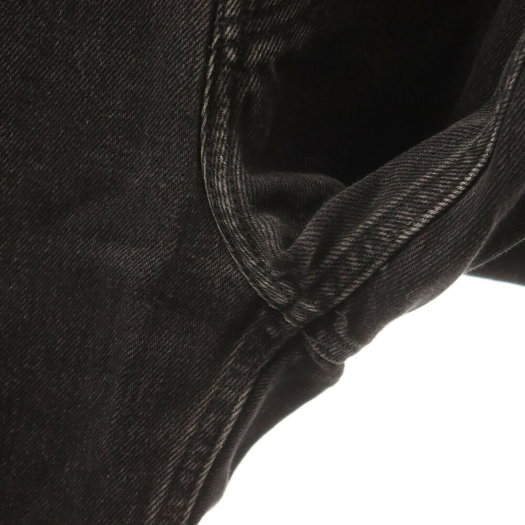 Balenciaga(バレンシアガ)のBALENCIAGA バレンシアガ ウォッシュ加工 テーパード デニムパンツ 460191 TUE14 ブラック メンズのパンツ(デニム/ジーンズ)の商品写真