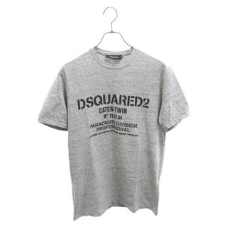 ディースクエアード(DSQUARED2)のDSQUARED2 ディースクエアード ロゴプリントクルーネック半袖Tシャツ グレー 74GD017022742(Tシャツ/カットソー(半袖/袖なし))