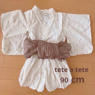 テータテート(tete a tete)のテータテート　浴衣ドレス　甚兵衛(ドレス/フォーマル)