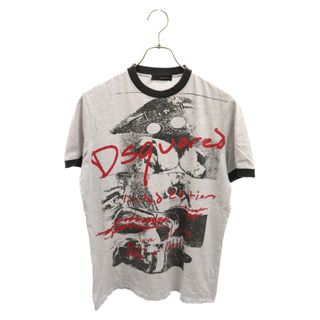 ディースクエアード(DSQUARED2)のDSQUARED2 ディースクエアード フロントプリントクルーネック半袖Tシャツ グレー 71GC234(Tシャツ/カットソー(半袖/袖なし))