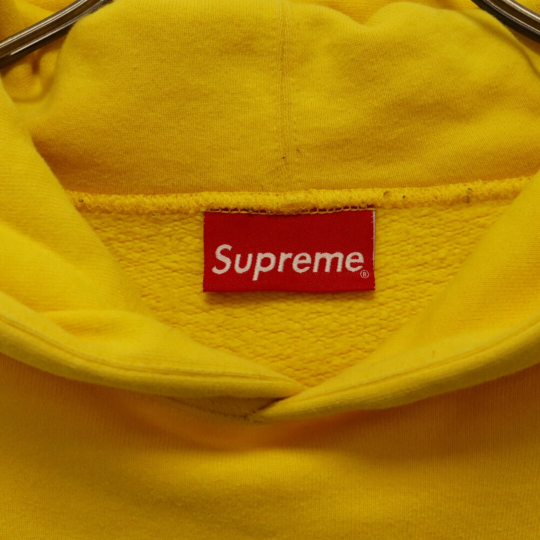 Supreme(シュプリーム)のSUPREME シュプリーム 19AW Rhinestone Script Hooded Sweatshirt Yellow ラインストーン スクリプト プルオーバーパーカー フーディー イエロー メンズのトップス(パーカー)の商品写真