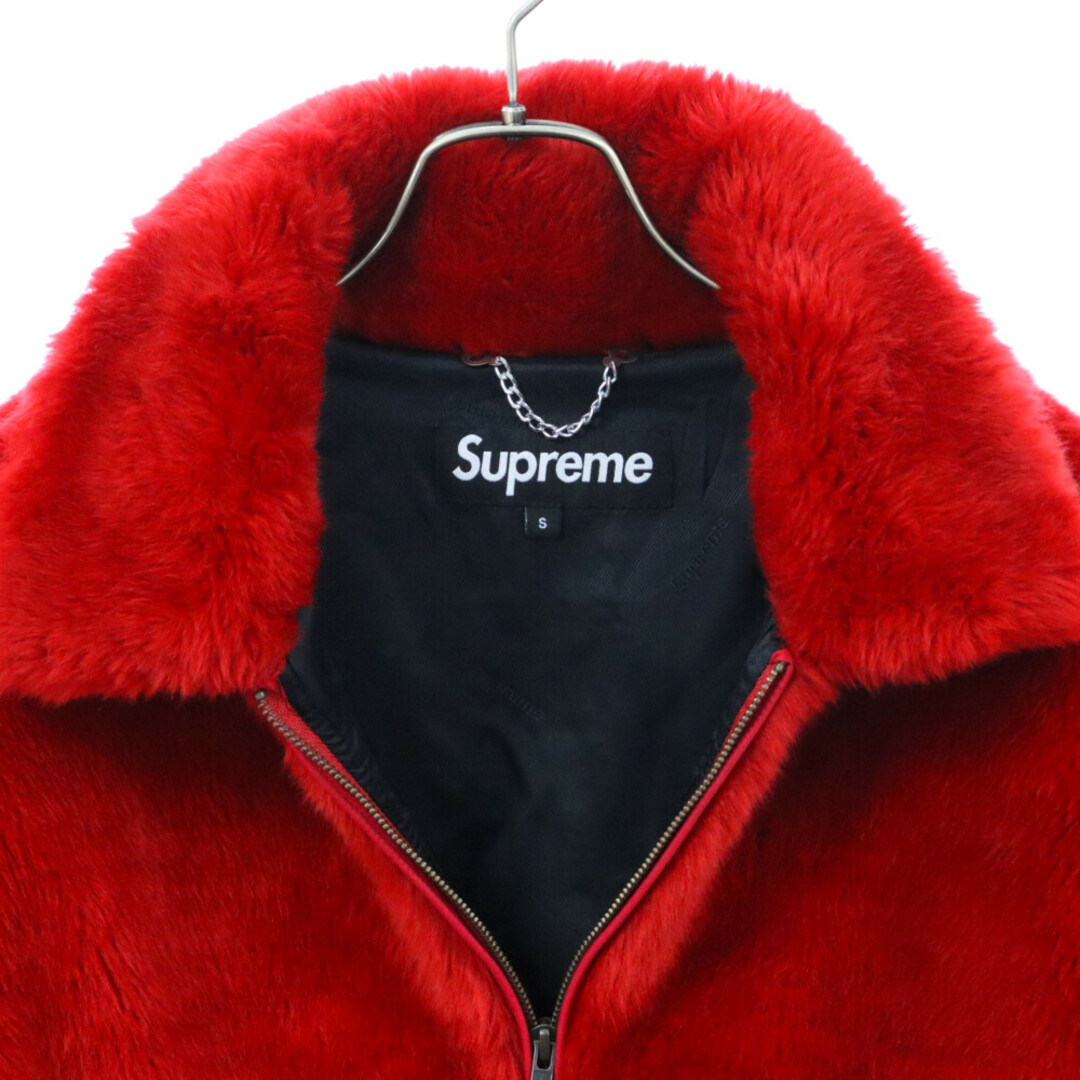 Supreme(シュプリーム)のSUPREME シュプリーム 17SS Faux Fur Bomber Jacket フェイク ファー ボンバー ジャケット レッド メンズのジャケット/アウター(フライトジャケット)の商品写真