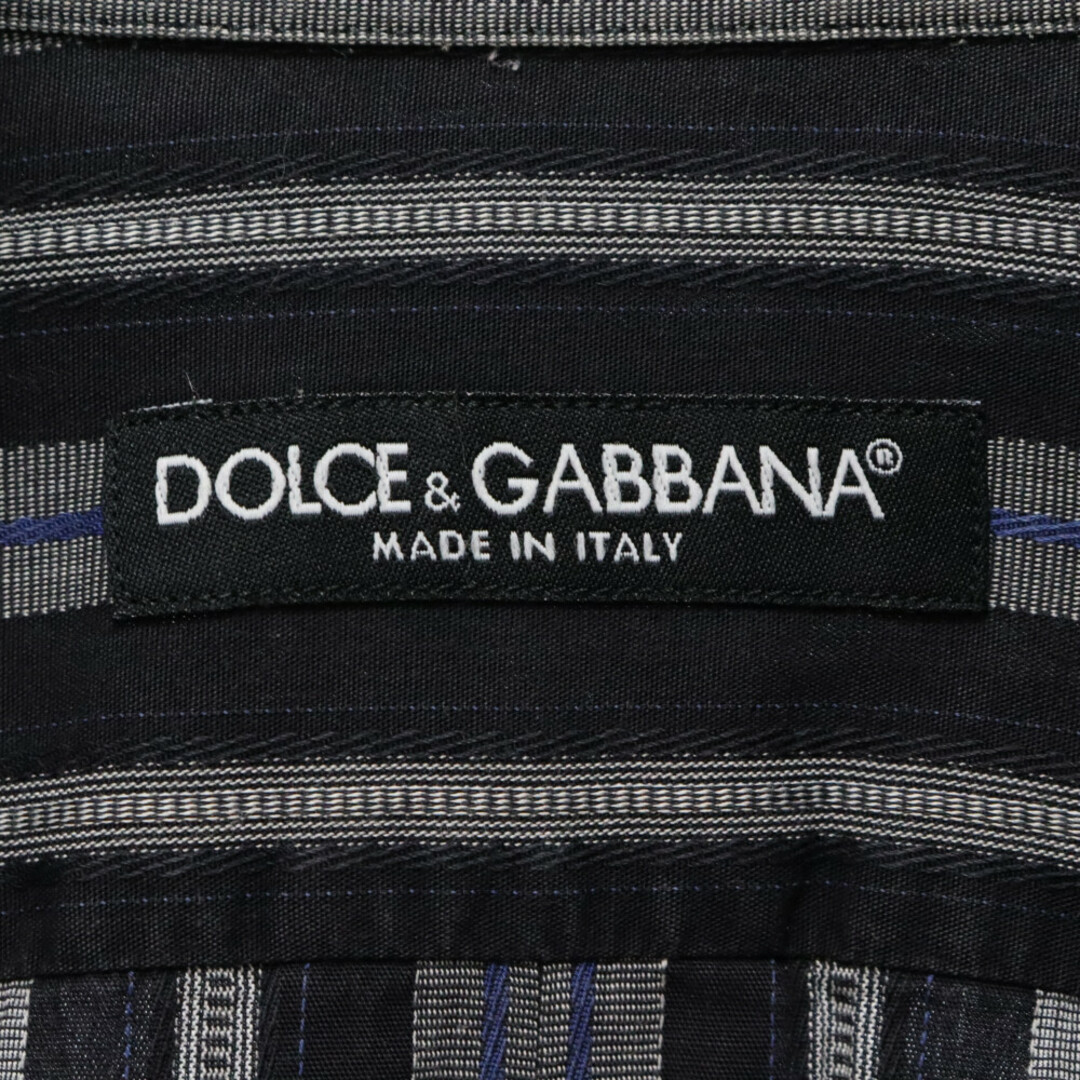 DOLCE&GABBANA(ドルチェアンドガッバーナ)のDOLCE & GABBANA ドルチェアンドガッバーナ ストライプ長袖シャツ グレー メンズのトップス(シャツ)の商品写真