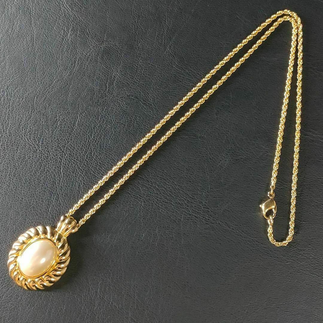 極美品】Dior ディオール ネックレス ゴールド パール ラウンド 極美品】Dior ディオール ネックレス ゴールド パール ラウンド