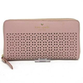 ケイトスペードニューヨーク(kate spade new york)のKate spade(ケイトスペード) 長財布 - PWRU4955 ピンク ラウンドファスナー レザー(財布)