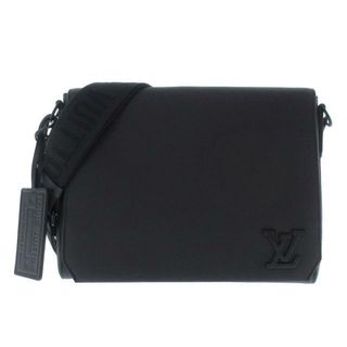 ルイヴィトン(LOUIS VUITTON)のLOUIS VUITTON(ルイヴィトン) ショルダーバッグ LVアエログラム美品  メッセンジャーMM M57080 ノワール グレインレザー（皮革の種類：牛革）(ショルダーバッグ)