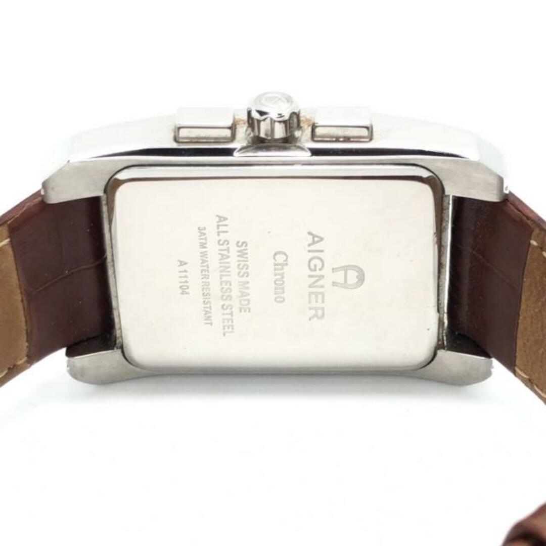 AIGNER(アイグナー)のAIGNER(アイグナー) 腕時計 - A11104 メンズ 革ベルト/トリプルカレンダー 白 メンズの時計(その他)の商品写真