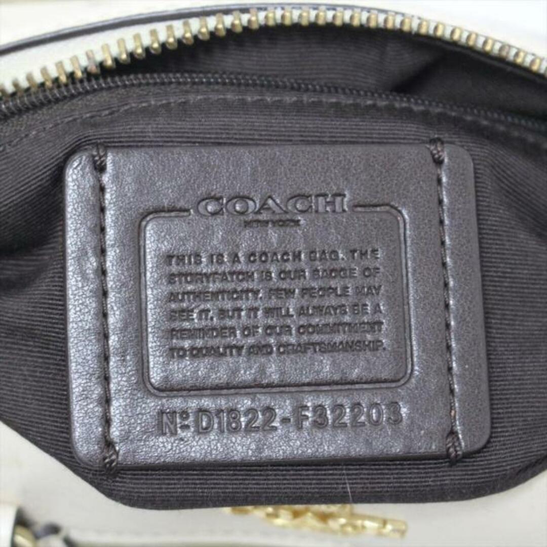 COACH(コーチ)のCOACH(コーチ) ハンドバッグ ミニベネットサッチェル F32203 ベージュ×アイボリー PVC(塩化ビニール)×レザー レディースのバッグ(ハンドバッグ)の商品写真