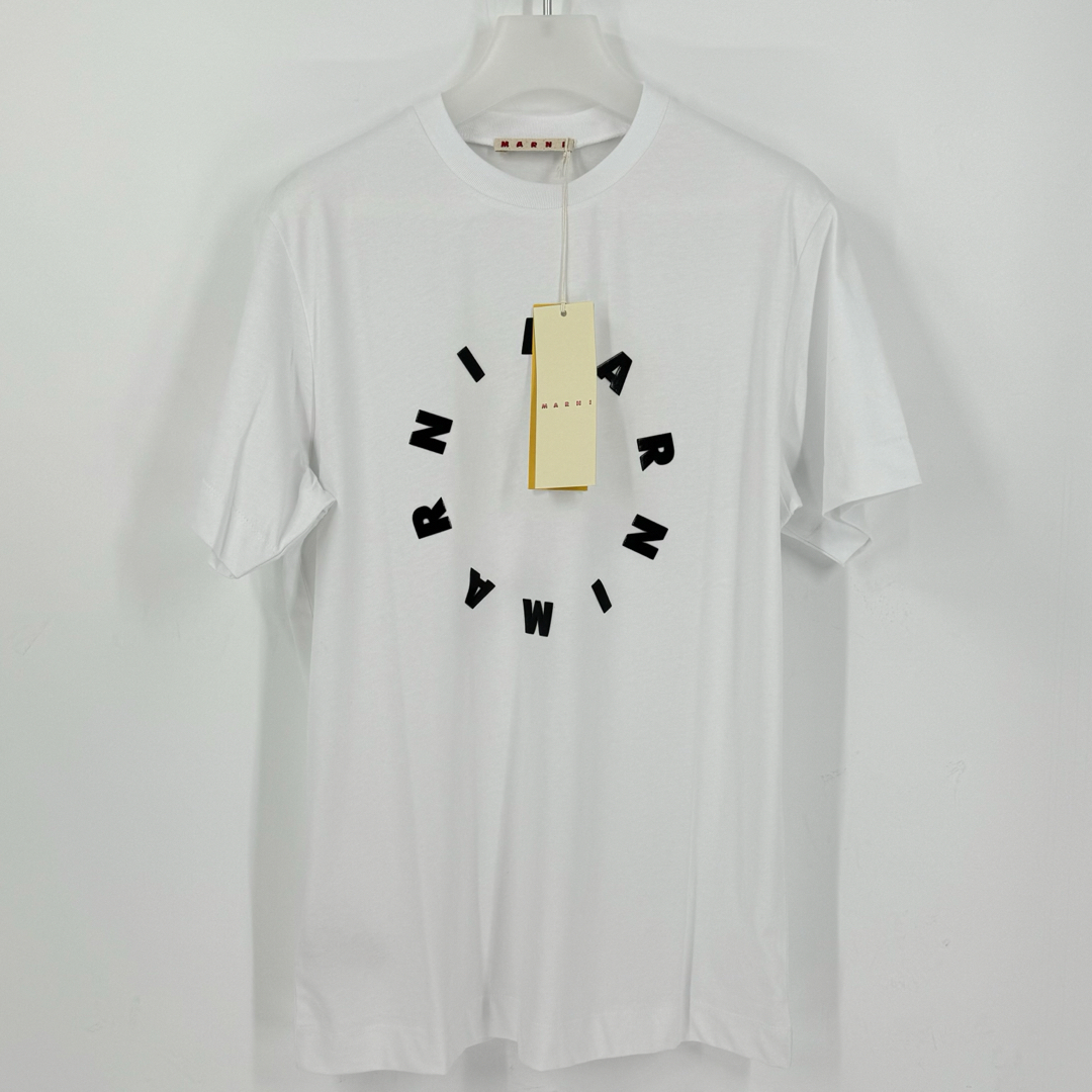 Marni(マルニ)の新品　MARNI マルニ　ティーシャツ　レディース　ブランド　ホワイト　ロゴT レディースのトップス(Tシャツ(半袖/袖なし))の商品写真