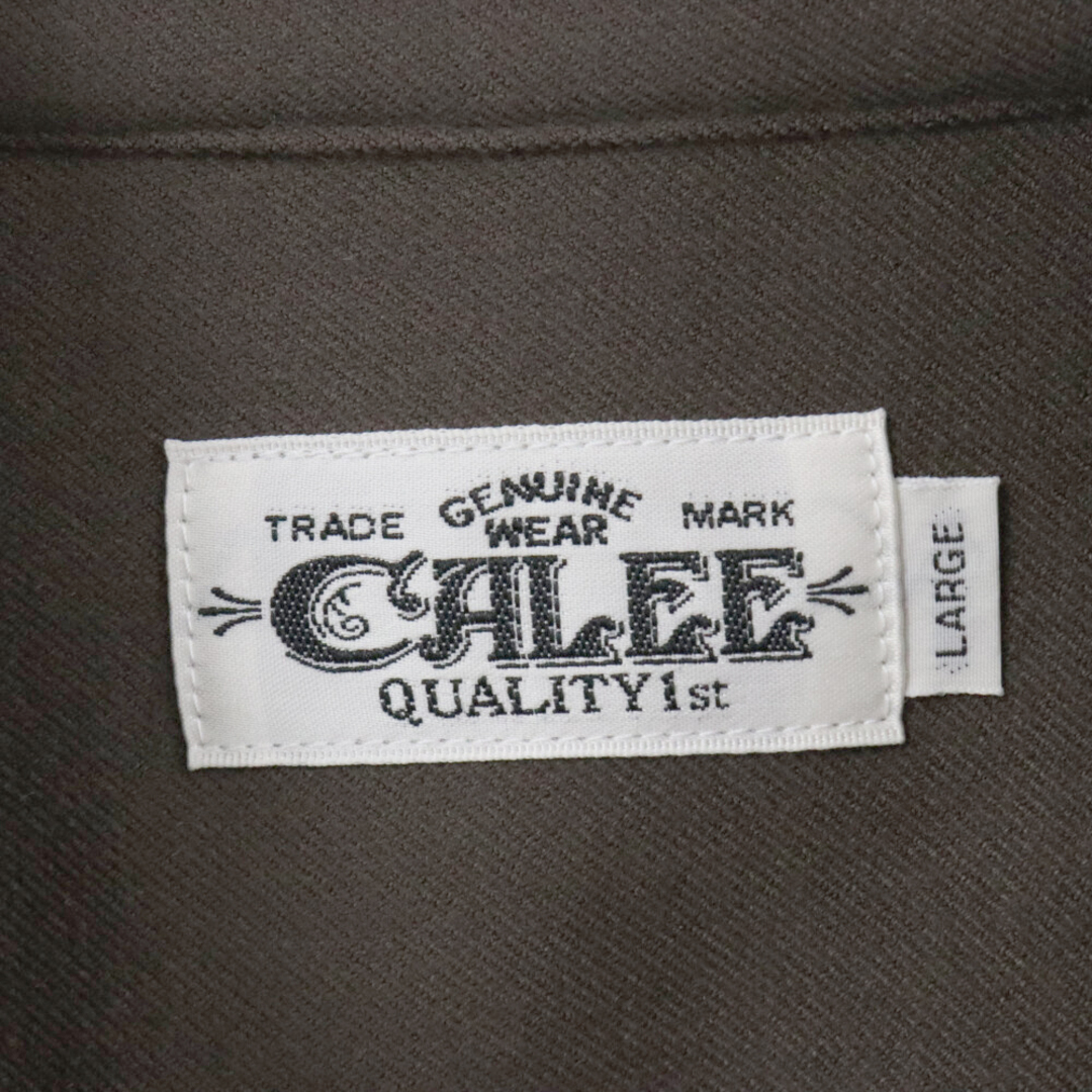 CALEE(キャリー)のCALEE キャリー R/P STRECTH TWEED TYPE BAND COLLAR SH CL-23AW062 バンドカラーシャツ長袖シャツ メンズのトップス(シャツ)の商品写真