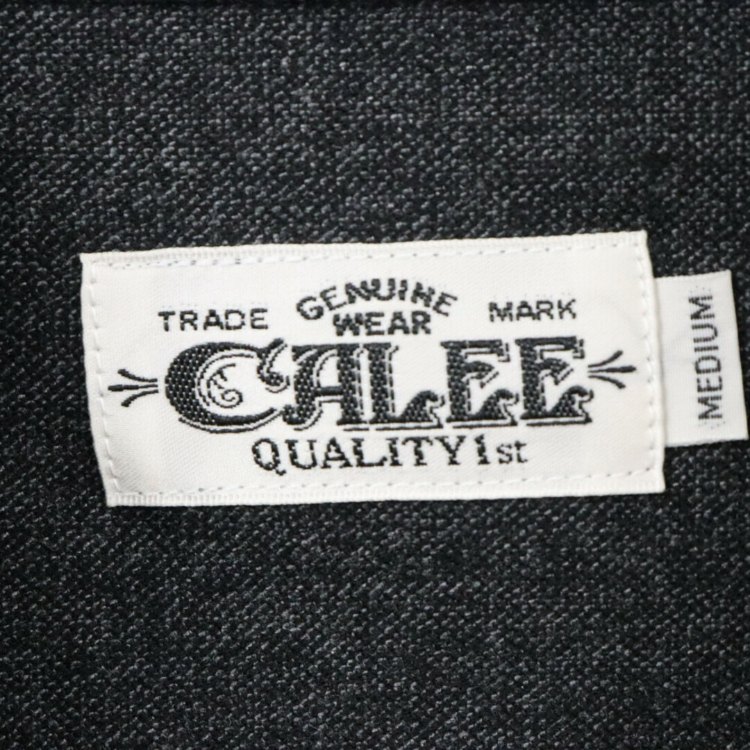 CALEE(キャリー)のCALEE キャリー R/P STRECTH TWEED TYPE BAND COLLAR SH CL-23AW062 バンドカラーシャツ長袖シャツ メンズのトップス(シャツ)の商品写真