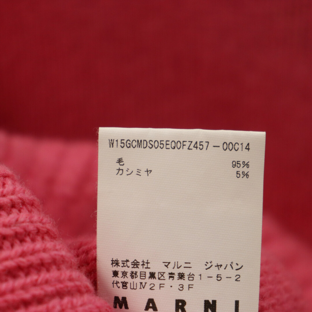 Marni(マルニ)のMARNI マルニ バックジップ ウール 切替ニット ピンク GCMDS05EQ0FZ457 メンズのトップス(ニット/セーター)の商品写真