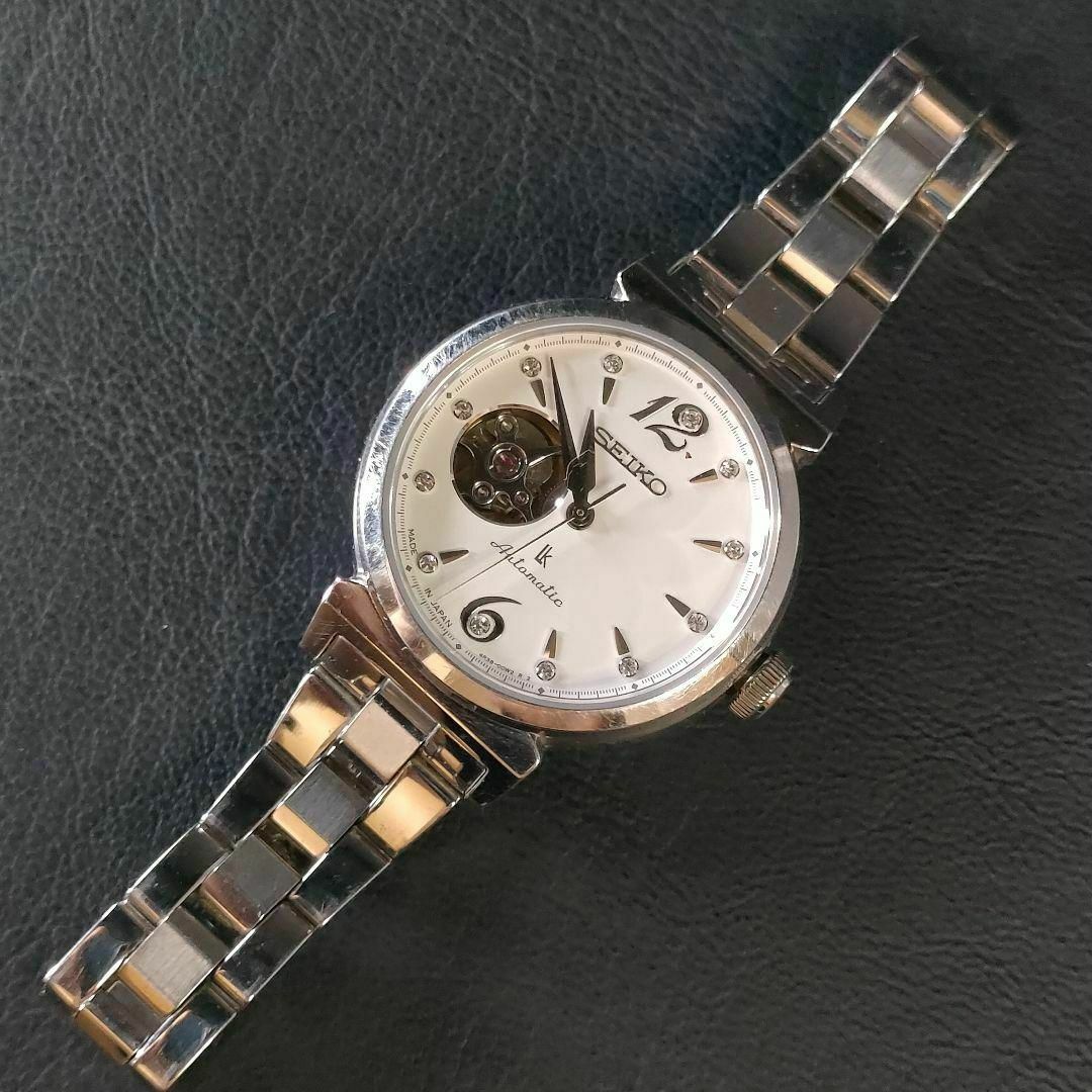 SEIKO - 極美品【稼働品】SEIKO セイコールキア 4R38 ホワイト SEIKO - 極美品【稼働品】SEIKO セイコールキア 4R38 ホワイト