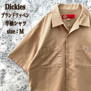 ディッキーズ(Dickies)のIS42 アメリカ古着ディッキーズワンポイントワッペン半袖ポリコットンシャツM(Tシャツ/カットソー(半袖/袖なし))