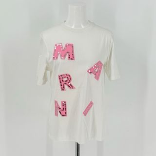 Marni - 新品　MARNI マルニ　ティーシャツ　ブランド　ピンク　スパンコール　ホワイト