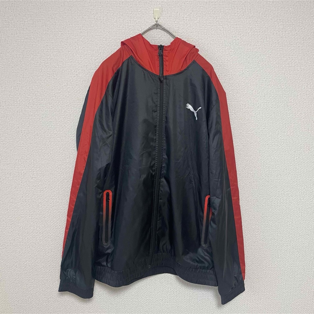 PUMA(プーマ)の【超希少品】PUMA ジャージ　セットアップ　上下　シャカシャカ　黒　L メンズのトップス(ジャージ)の商品写真