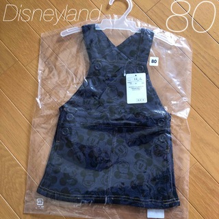 ディズニー(Disney)の【新品】Disney ミニー　デニムワンピース　80(スカート)