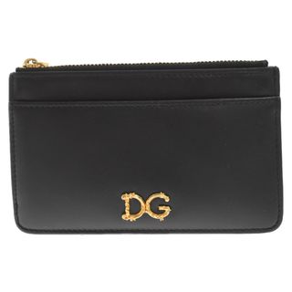 DOLCE&GABBANA - DOLCE & GABBANA ドルチェアンドガッバーナ ロゴレザーカードケース ブラック BI1261