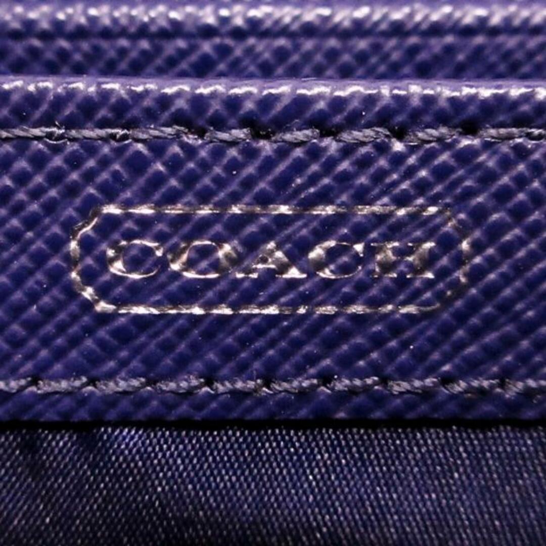 COACH(コーチ)のCOACH(コーチ) 長財布 - ネイビー×ピンク×パープル レザー レディースのファッション小物(財布)の商品写真