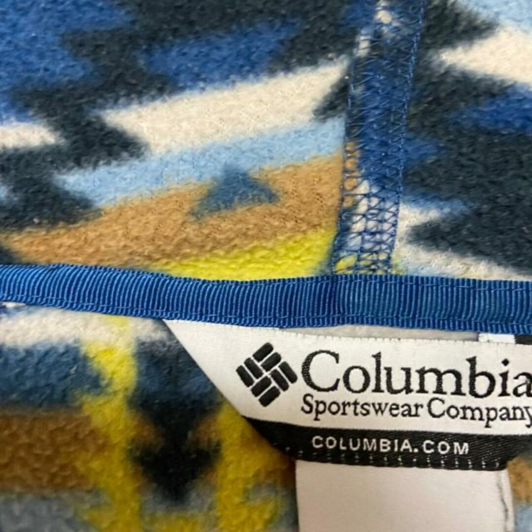 Columbia(コロンビア)のcolumbia(コロンビア) ブルゾン サイズM メンズ - ブルー×イエロー×マルチ 長袖/フリース/ジップアップ/春/秋 メンズのジャケット/アウター(ブルゾン)の商品写真