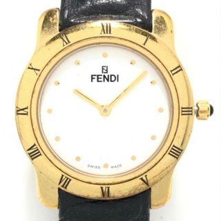 フェンディ(FENDI)のFENDI(フェンディ) 腕時計 - 850J レディース 革ベルト 白(腕時計)