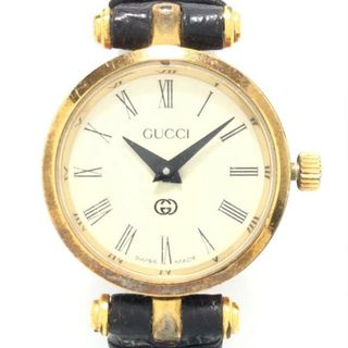 グッチ(Gucci)のGUCCI(グッチ) 腕時計 - レディース 革ベルト アイボリー(腕時計)