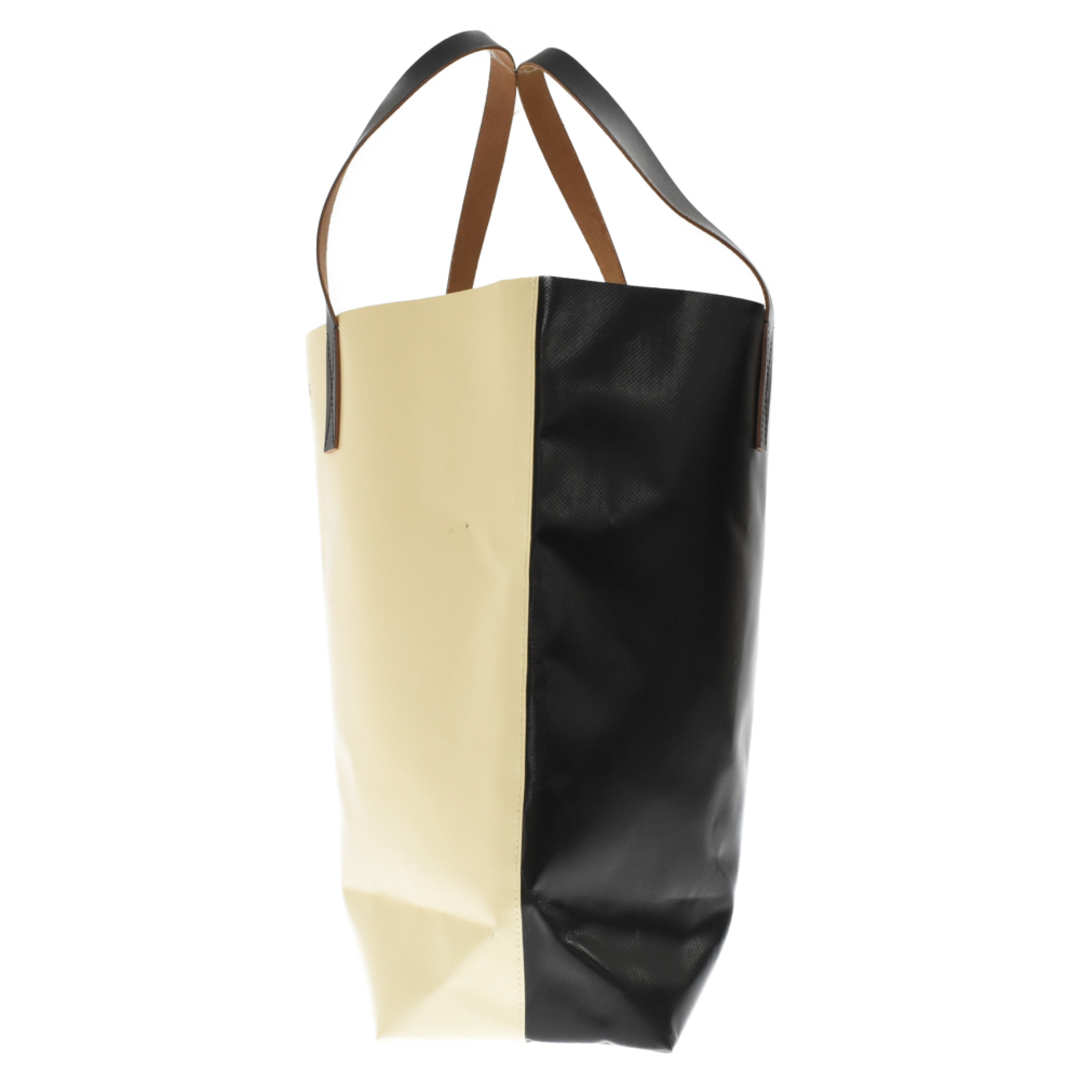 Marni(マルニ)のMARNI マルニ PVC バイカラー トートバッグ ショッピングバッグ ブラック/ホワイト SHMQ0000A3 メンズのバッグ(トートバッグ)の商品写真