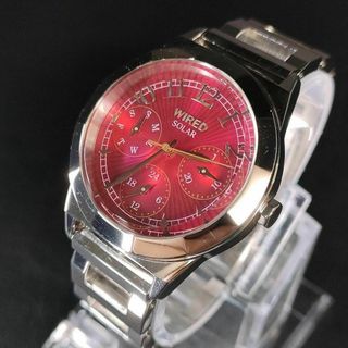 極美品【稼働品】SEIKO　ワイアード　レッド　シルバー　ゴールド　ソーラー