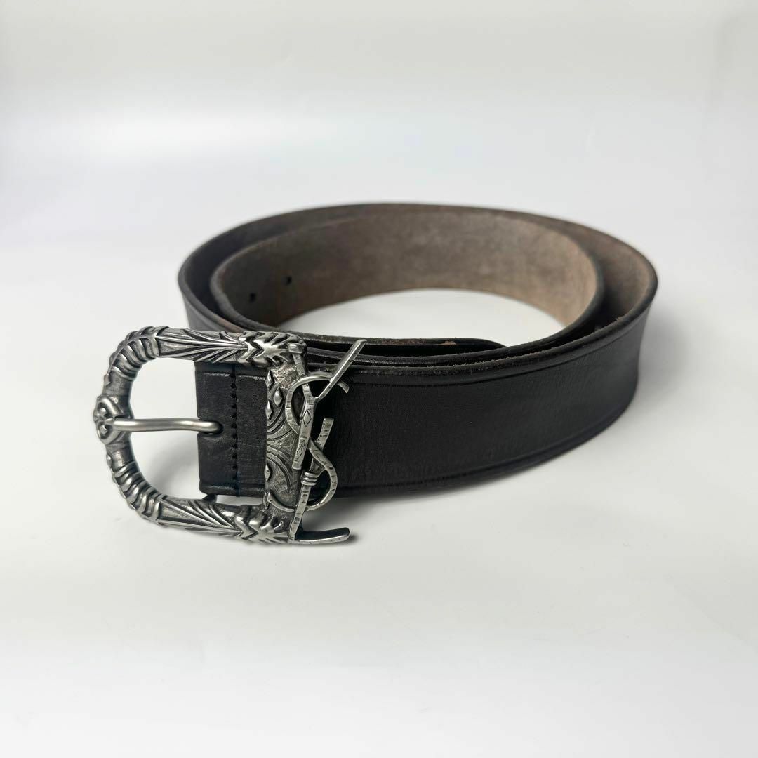SAINT LAURENT - 【美品】サンローラン YSLロゴ ウエスタン SAINT LAURENT - 【美品】サンローラン YSLロゴ ウエスタン