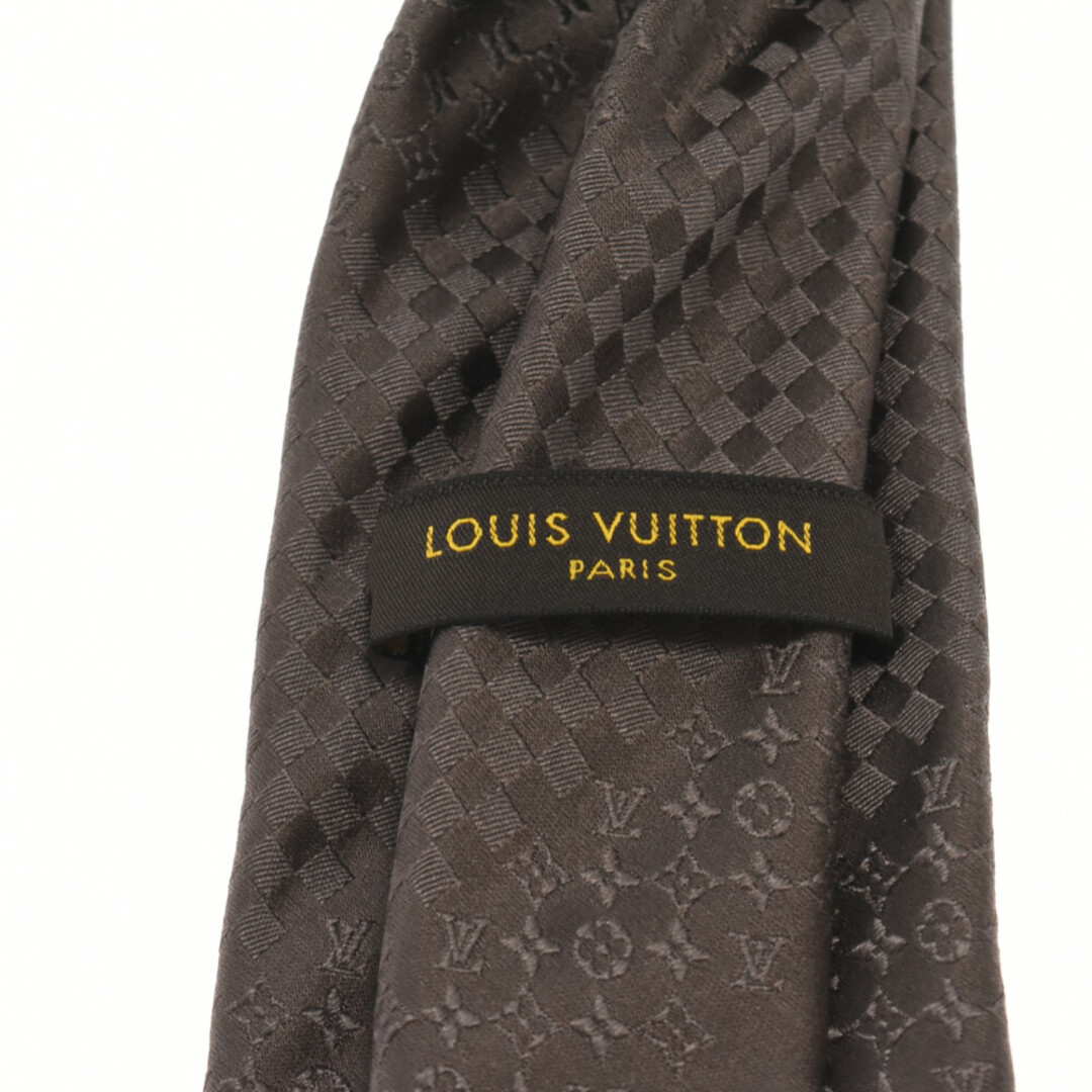 LOUIS VUITTON(ルイヴィトン)のLOUIS VUITTON ルイヴィトン ダミエ モノグラム シルクネクタイ ブラウン インテリア/住まい/日用品の文房具(その他)の商品写真